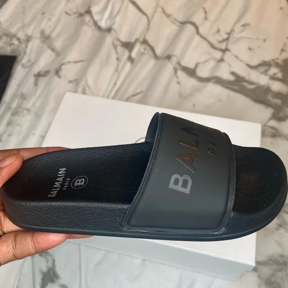 Kids Balmain Slides - Size 13 US, 31 EU